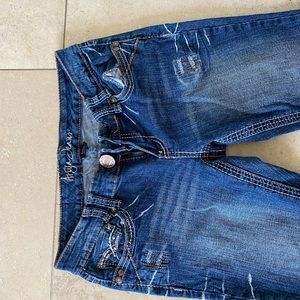 Ariya vintage detailed pocket low rise jeans